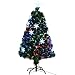 Produktbild COSTWAY LED Weihnachtsbaum künstlicher Tannenbaum Christbaum beleuchtet 120/150/180/210cm grün mit Glasfaser-Farbwechsel (120cm)