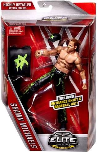 Preisvergleich Produktbild WWE Elite-Flashback Shawn Michaels, DX-Action-Figur