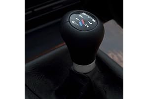 MoguGo Schaltknauf Schalthebel 6 gang Schaltkopf Auto Kompatibel Universal Knauf Handball Schwarz Für BMW 1 3 5 6er X1 X3 X5 E60 E61 E65 E83 E84 E91 E92