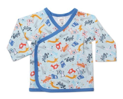 Zutano Baby-Girls Infant Dog Walk Kimono Top, Sky, 9 Months Color: Sky Size: 9 Months Infant, Baby, Child