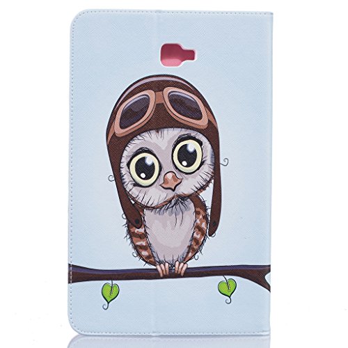 Samsung Galaxy TAB A 10.1 Hülle, COLJOY Samsung Galaxy TAB A 10.1 SM-T580 T585 – Kunstledertasche PU Schutzhülle Tasche Leder Brieftasche Hülle Case Cover mit praktischer Ständerfunktion und Auto Sleep / Wake Up Funktion, BF33 - 2