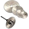 Oblivion HSS Circular Saw Blade Set - Durable Metal Cutting Discs for Rotary Tool with Fine Wheels, Multi-Purpose High-Speed Steel Precision Blades, Compact Metalworking Accessories (6Pcs)