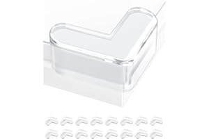 HORRAU Eckenschutz Baby, Kantenschutz Baby Transparent Eckschutzkanten - 16 Stück, Rechter Winkel