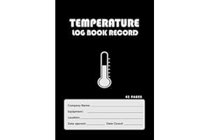 Temperature Record Log Book: A5 (210 x 148 mm) 42 Pages - Fridge, Freezer, Refrigerator Temp Recorder for Use in Kitchens, Restaurant, Medication Room, Nursing Care Home, etc.