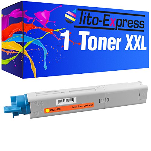 PlatinumSerie® 1 Toner-Kartusche XXL für Oki C3300 Yellow C3450 C3450N C3520 C3530 , 2.500 Seiten