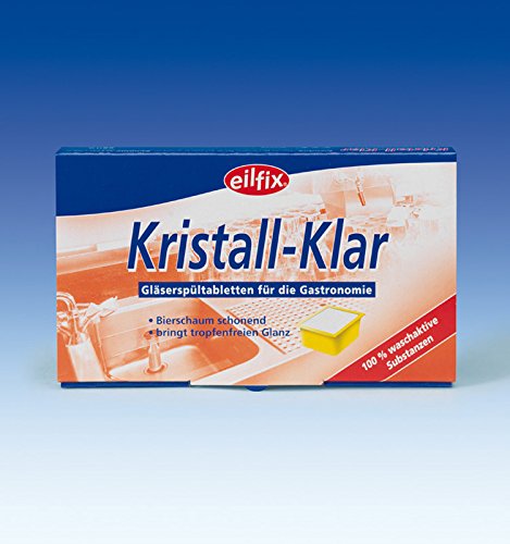 Kristall-Klar Gläserspültabletten, 56 x 10 g