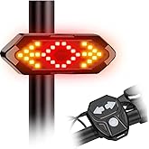 Streak Bisiklet Scooter D&ouml;n&uuml;ş Sinyali 5 Farklı Işık Şarjlı Arka LED Uyarı Işığı Uzaktan Kumanda