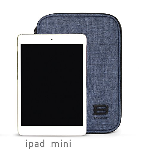 BAGSMART Universaltasche Eletronik Organizer Doppelte Fächer Kabeltasche Blau - 7