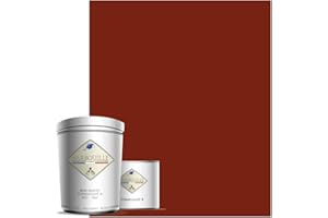 BARBOUILLE - Bar-Résine Carmin - Résine Epoxy Bi-Composants - Effet Mat - Peinture Mur, Plafond, Boiserie, Carrelage & Métal - Lessivable - COV A+ - Fabriquée En France - 750 ml