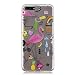 Produktbild IJIA Case Hülle für Huawei Y6 2018 (5.7"), Transparente Flamingos Blume und Gras TPU Weich Silikon Stoßkasten Schutzhülle Gel Case Tasche