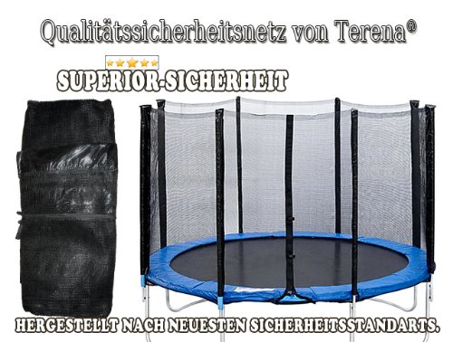 Terena® Ersatznetz Sicherheitsnetz für Trampolin 244 – 305 – 366 – 396 – 430 – 460 – 488 - 6