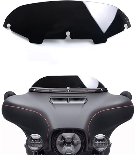 9 Inch Batwing Fairing Windshield For Harley Touring Models 2014-2024 - FLHT FLHX Electra Glide Street Glide