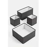 Orret Home 4&rsquo;l&uuml; Katlanabilir &Ccedil;ekmece D&uuml;zenleyici Organizer Seti, &Ccedil;ekmece İ&ccedil;i &Ccedil;amaşır Organizer Kutuları, İ&ccedil; &Ccedil;amaşırı &Ccedil;orap S&uuml;