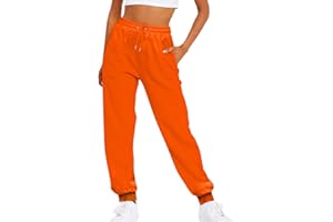 Kobilee Pantaloni Jogging Donna Cotone Vita Alta Leggero Pantaloni Palestra Elasticizzato Casual Curvy Pantaloni Larghi Abbigliamento con Tasca Pantaloni Tuta Pantaloni Sportivi Yoga Fitness