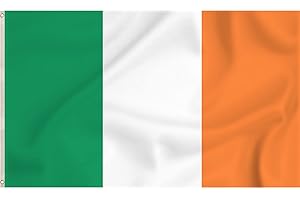 Storm&Lighthouse Bandera Irlanda Decoración Día de San Patricio Bandera Irlandesa 150 x 90 cm con ojales Irish Flag