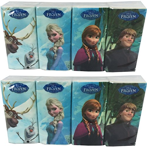 Disney Frozen Pocket Tissues (Pack of Two Multipacks of 8)