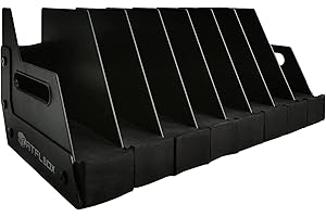 ATFLBOX Pistola Revolver Arma da fuoco Supporto per pistola a mano, adatto a 4-8 pistole da cross, schiuma imbottita per protezione, accessori per l'immagazzinamento dell'armadietto della (SQ-8)