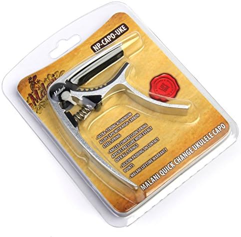 Ukulele Capo for Soprano, Concert, Tenor and Baritone - Enables Fast Key Changes and Offers Stable Tuning for Uke Players