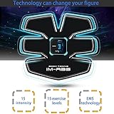 IMate Abdominal Toning Gürtel, Taille Trimmer Gürtel, ABS Toner Body Muscle Trainer, Abs Fit Training, Unisex Fitness Training Gear, Home Fitness Training Gear Unterstützung für Männer & Frauen-05 - 7