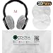 Produktbild Dehnbar Kopfhörer Ohrpolster/Einweg Sanitär Headset Kopfhörermuschel abdeckt, 20 PCS (10 Paar) Size M weiß