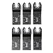 Produktbild EEvER Multitool-Werkzeugzubehör Zähne Sägeblätter, 6pcs 34mm Kohlenstoffstahl Sägeblätter oszillierende Multitool Porter Kabel oszillierende Werkzeuge