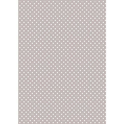 Rayher 73083408 Motivkarton Punkte/Welle, 190g/m², 213x310mm, säurefrei+lösungsmittelfrei, mintgrün