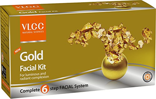 VLCC Natural Sciences Gold Facial Kit For Luminous & Radiant Complexion (Ayurvedic)