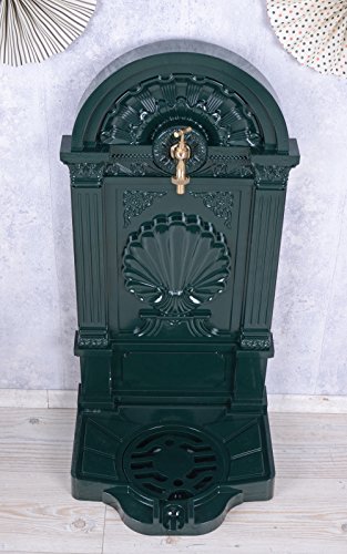 Antiker Standbrunnen, Zierbrunnen, Gartenbrunnen, Brunnen, Eisenbrunnen für den den Garten, die Terrasse oder schöne Zuhause, in Grün – Palazzo Exclusive - 4