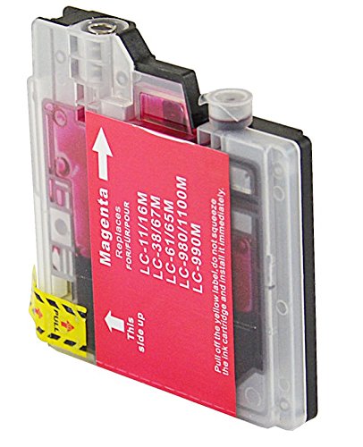Patrone Magenta kompatibel für Brother LC1100 LC980 LC-1100 LC-980 - 2