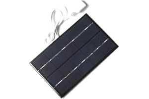 ZONADAH 2W 5V Mini Solar Panel Kit, USB Port, Batter Charger, DIY Home, Science School Projects, Camping,Fishing, Hiking Outdoor Garden Led Light Charging tools