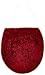 Produktbild Kleine Wolke 5521451104 Deco Teppich für WC-Sitz aus Polyacryl rot 47 x 50 cm