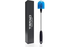 TRAND® Bottle Brush Hydro Flask Bottle Brushes For Cleaning Long Handle Stainless Steel Bottle Cleaner Brush with Replaceable Head For Water Bottles, Baby Bottle, Glassware, Mugs