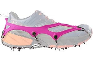 Nortec Ramponcini FAST Made in Italy per Fast Hiking e Trail Running Corsa invernale su Ghiaccio e Neve, Micro Ramponi per Scarpe ultraleggero con Custodia