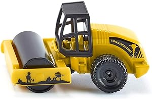 siku 0895, Rouleau-compresseur, Métal/Plastique, Jaune/Noir, Direction articulée, Rouleau rotatif