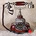 Price comparison product image Retro vintage resin Red imitation wood Landline Phones,Antique fashion dialing settings Corded Telephones,Home/office Decoration jewelry Corded Phones