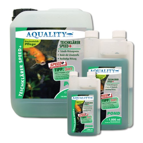 AQUALITY TeichKlärer SPEED+ 5.000 ml (GRATIS Lieferung innerhalb Deutschlands – Wirkt schnell und sicher – Entfernt Trübungen und bindet Schwebstoffe im Gartenteich – Nachhaltige Wirkung für kristallklares Teichwasser – Teichklar) - 4