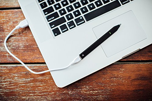 Adonit Snap Stylus mit feiner Spitze und eingebautem Foto-Auslöser – schwarz [iOS & Android | 1.9mm dünne Spitze Integrierter Akku] – ADSPB - 6