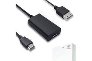 LEVELHIKE HDMI Cable for Sega Dreamcast DC Console, Dreamcast to HDMI Adapter with True VGA Signal Output (100% Improved Video Quality-HD Converter)