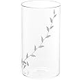 Borosil Vision White Krip 350 ml Set of 6 pcs Transparent Drinking Glass |Borosilicate Glass Tumblers for Water, Cold Drinks, Juice| Flame Proof, Microwave & Dishwasher Safe | for Daily use & Gifting