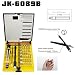 Produktbild 45 in 1 Repair Tools Kit Screwdriver Set Kit With Tweezers and Extension Shaft For Computer Cell Phone Clock Watch Electronics-Repair Tool Set (JK6089B)