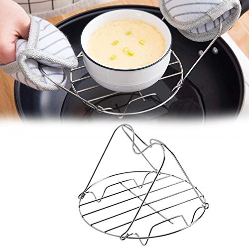 soundwinds Steamer Rack Stainless Steel Steamer Rack Trivet With Handles Multi-Purpose Steam Rack Stand Accessories For Instant Pot Electric Pressure Cookers