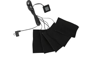 FILFEEL Clothes Heating Pad USB Electric 5Pcs Heater Pads Heat Element, 3 Gear Adjustable Temperature Warmer Tool for Vest Winter Cold Outdoors