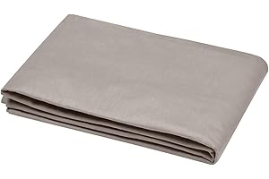 Stof Bettbezug – Größe 140 x 200 cm – 100% Baumwolle Öko-Tex – Farbe Leinen – Modell Eden – Bettwäsche für Zuhause, weich und bequem, ideal für Einzelbett – für Einzelbett – Uni