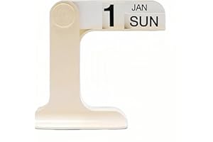 Beleda Calendario perpetuo a fogli mobili, calendario da scrivania 2024-2025, per uso quotidiano, ufficio, decorazione da scrivania, accessorio da scrivania, mensile, settimanale, giornaliero,