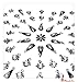 HUGE FESTIVAL BINDI PACK APROX 70 SILVER DIAMANTE BRIDAL TIKKA FANCY DESIGNER TATTOO BODY FACE GEMS JEWELS JEWELLERY ART (NBSIL)