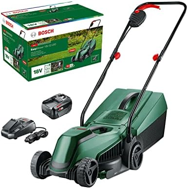 Bosch Tagliaerba/Tosaerba a batteria EasyMower 18V-32-200 (1 batteria da 4,0 Ah, 18 Volt System, Larghezza di taglio: 32 cm, in confezione di cartone)