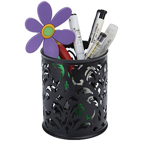 fablcrew Pencil Pot Flor Patr n Metal bol grafo soporte organizador para oficina estudio negro reviews fablcrew Pencil Pot Flor Patr n Metal bol grafo soporte organizador para oficina estudio negro