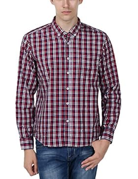 Maniche Lunghe In Cotone A Quadri Camicia Casual Da Uomo LKDJCWX