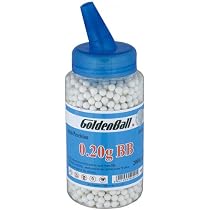 Munición Goldenball De 6mm – 1000 Bolas De 0.20g Para Armas De Aire Comprimido, Calibre 6mm En Biberón