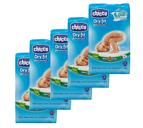 Chicco Dry Fit Advanced Maxi Nappies, Size 4, 190 Nappies